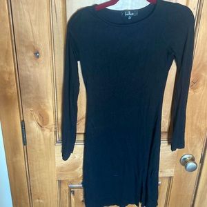Lulu’s little black dress long sleeve small